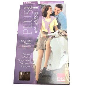 Mediven Plus MediSilk Compression Calf 30-40 Beige Sz VI Closed Toe 29806 NEW